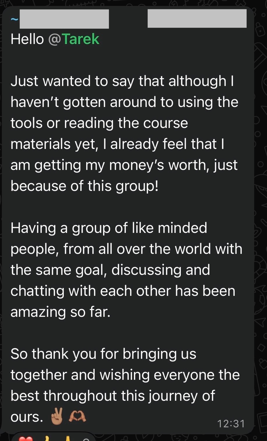 Member feedback 11
